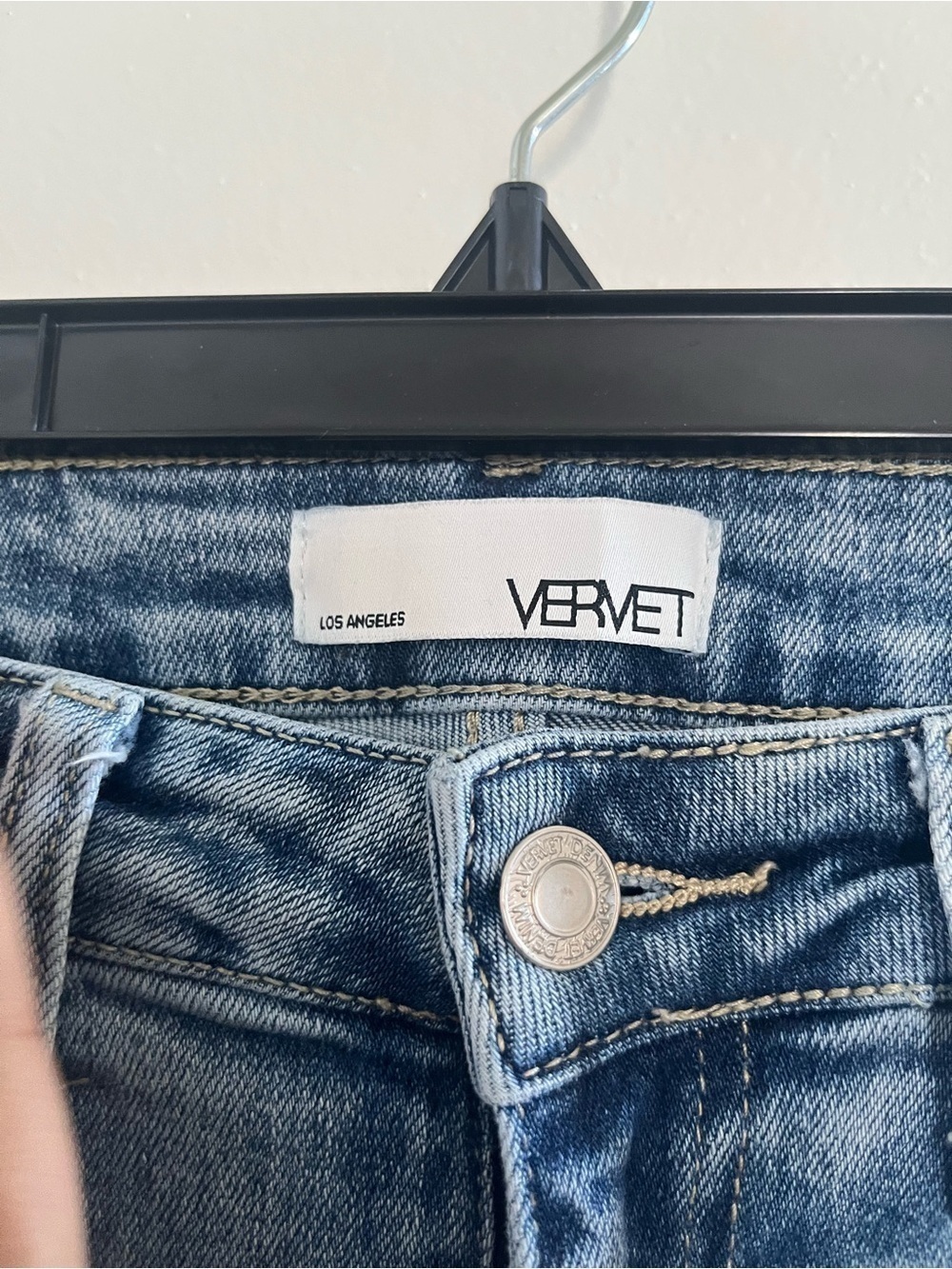 Light Blue Straight-Leg Distressed Jeans - Picture 3 of 6